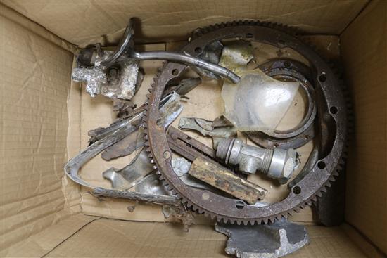 Collection of LZ127 Graf Zeppelin Airship crashed parts